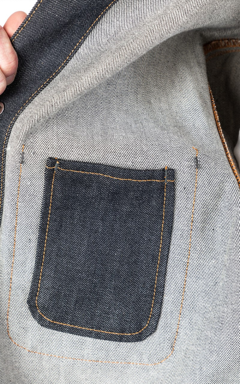 Tellason Coverall Jacket Selvedge Denim Indigo 12.5oz