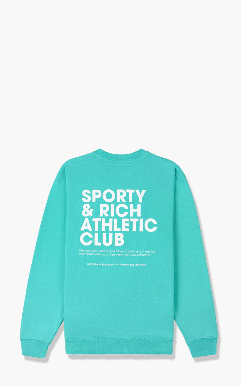 Sporty & Rich Exercise Often Crewneck Turquoise