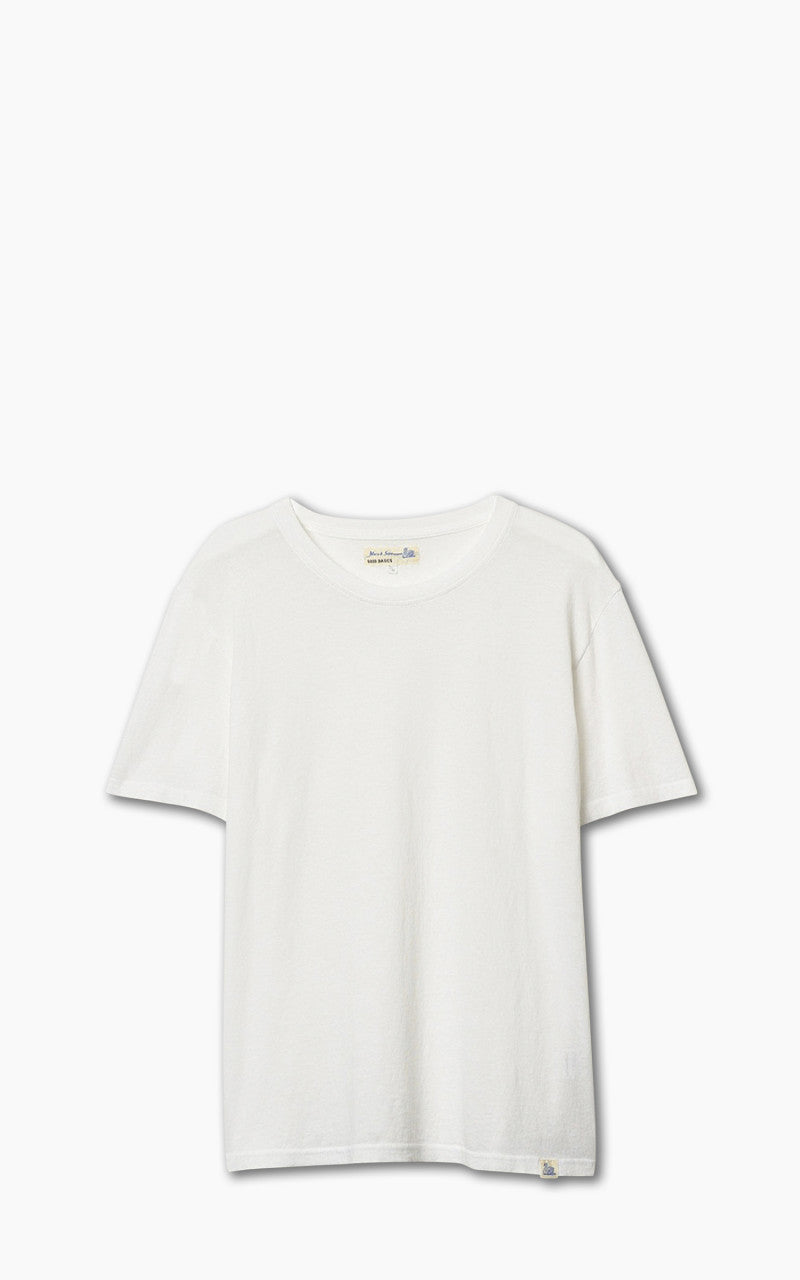 Merz b. Schwanen CT02VJ Crew Neck Tee White