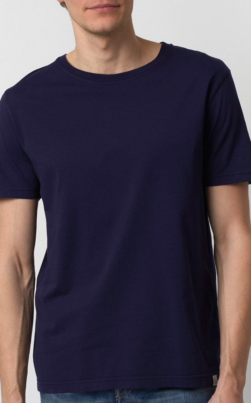 Merz b. Schwanen CT02 Crew Neck Tee Deep Blue