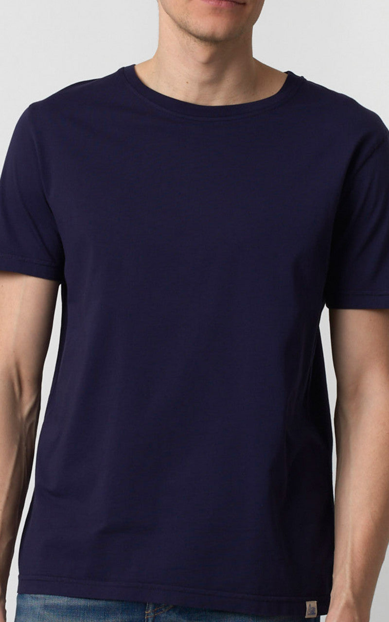 Merz b. Schwanen CT02 Crew Neck Tee Deep Blue