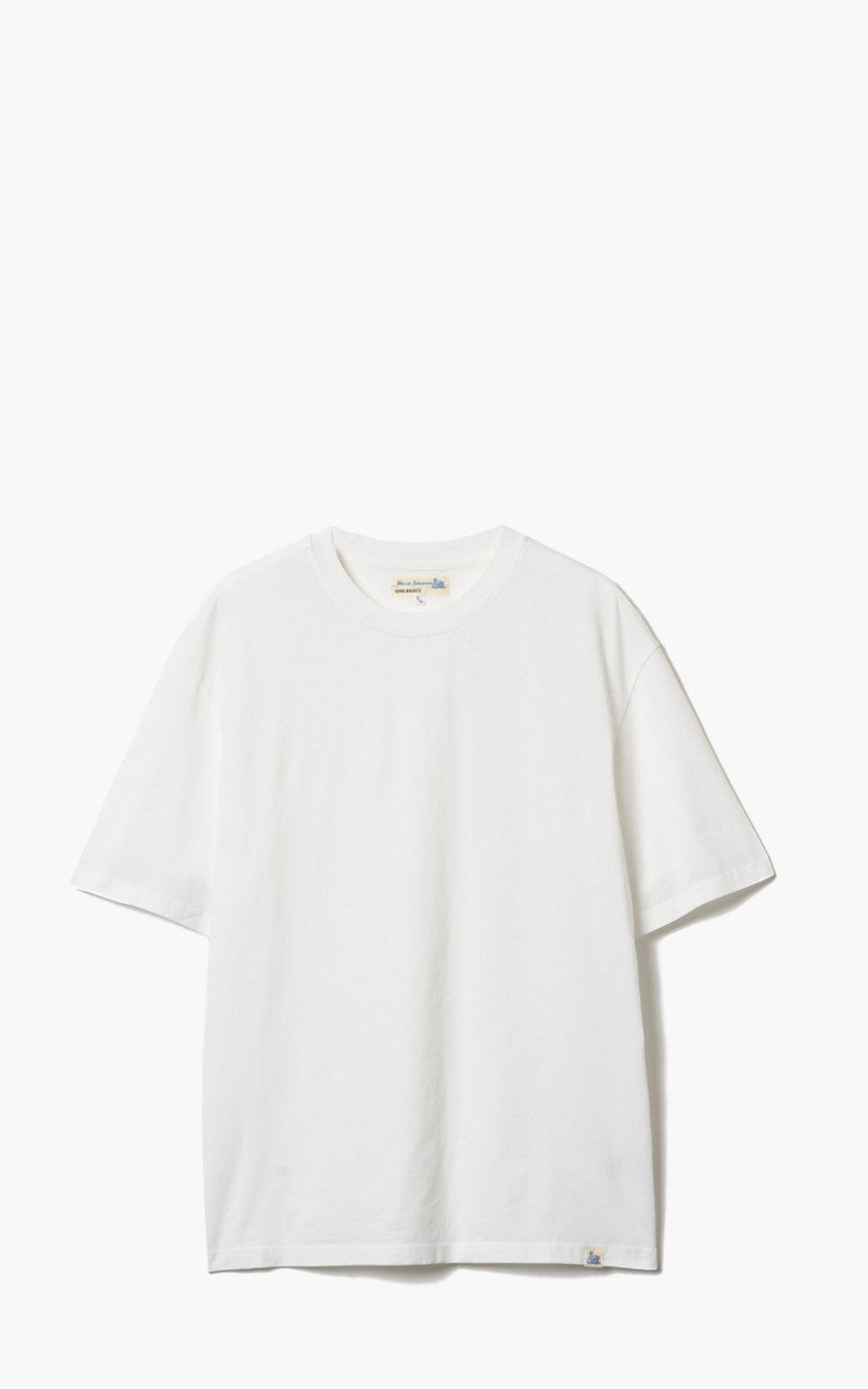 Merz b. Schwanen CTOS02 Oversized Crew Neck Tee White