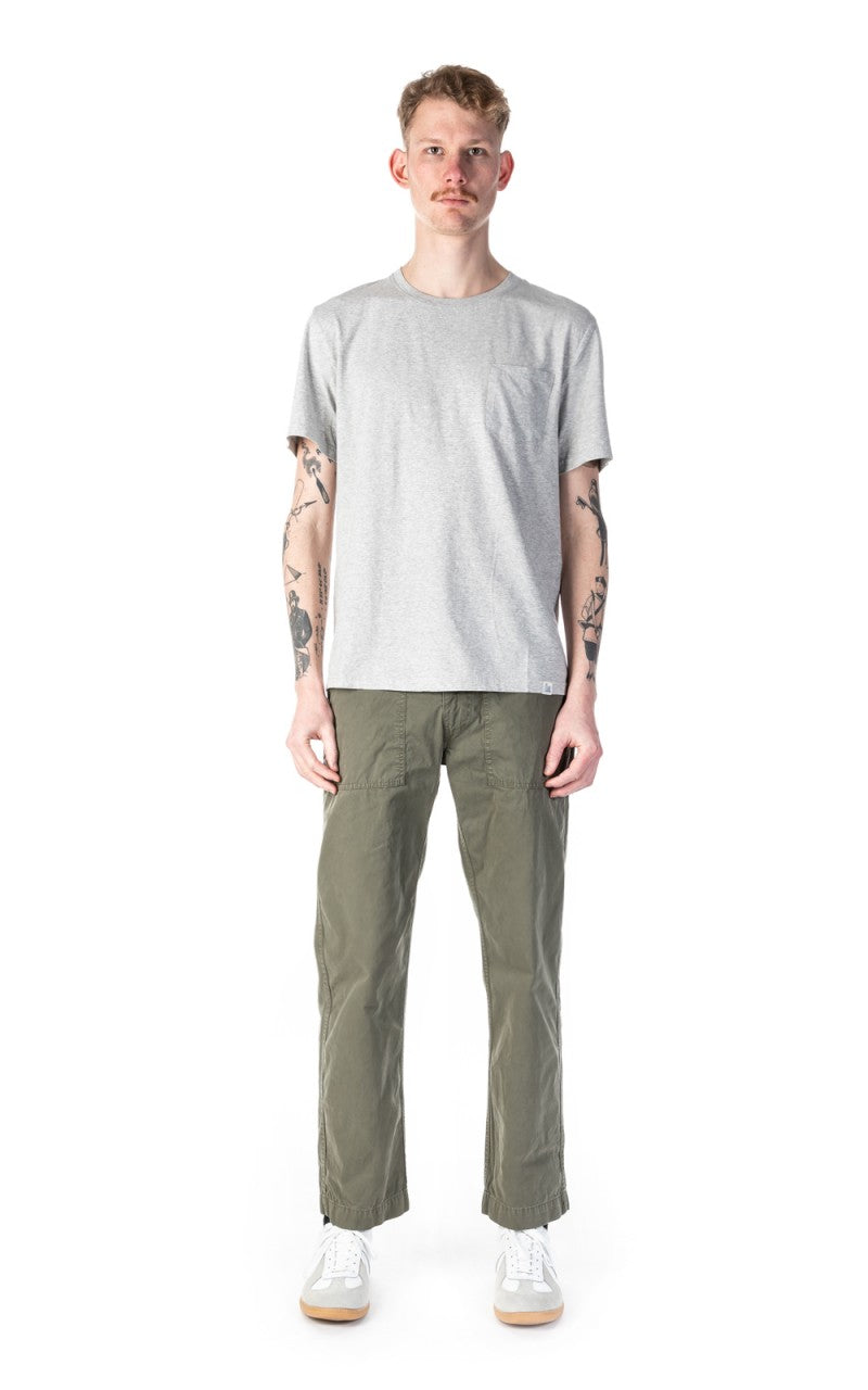 Merz b. Schwanen CTP01 Crew Neck Pocket Tee Greymelange