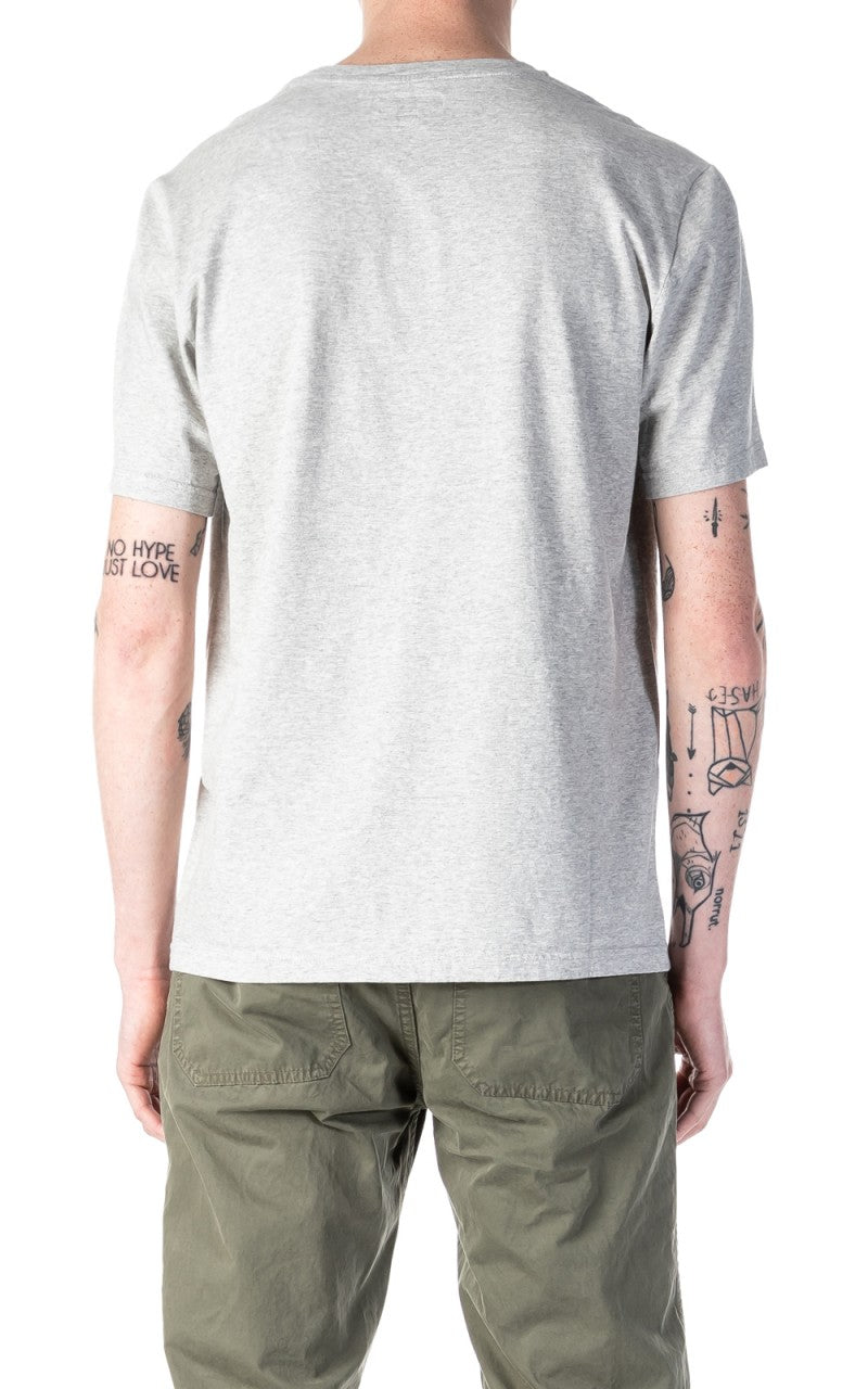 Merz b. Schwanen CTP01 Crew Neck Pocket Tee Greymelange