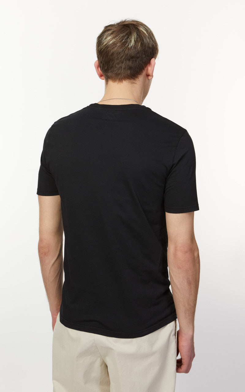 Merz b. Schwanen CTP02 Crew Neck Pocket Tee Deep Black