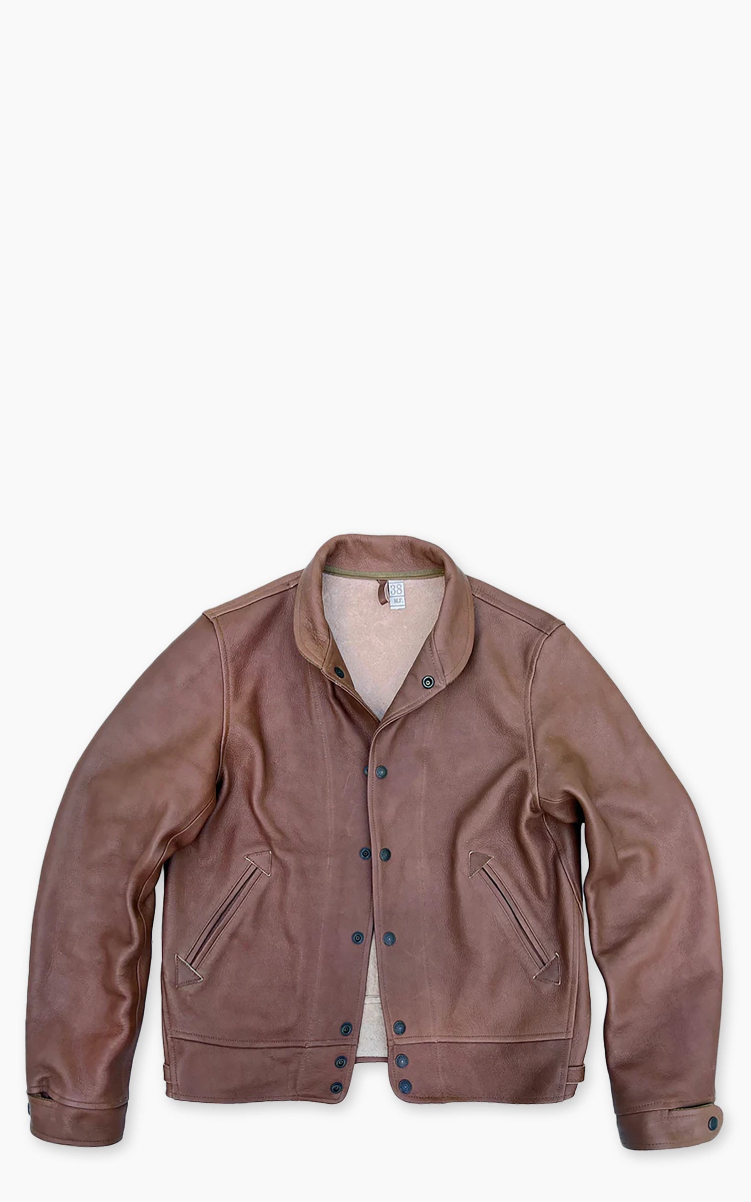 Mister Freedom Campus "Stud" Jacket Bison Leather Brown