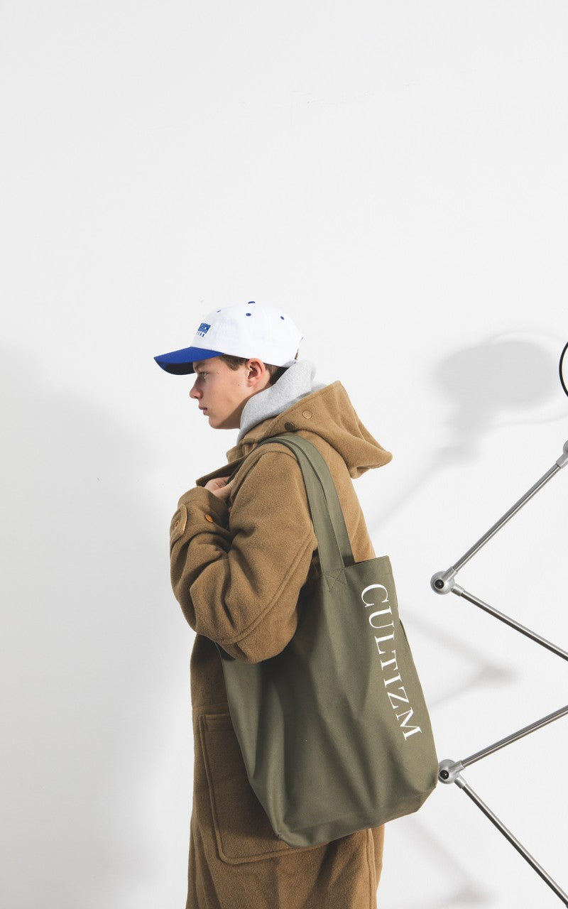 Cultizm Tote Bag Canvas Olive Drab 16oz