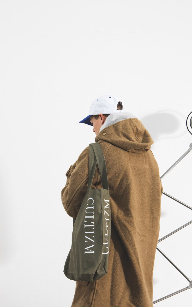 Cultizm Tote Bag Canvas Olive Drab 16oz