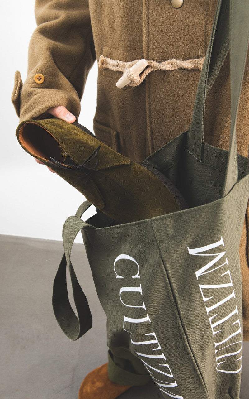 Cultizm Tote Bag Canvas Olive Drab 16oz
