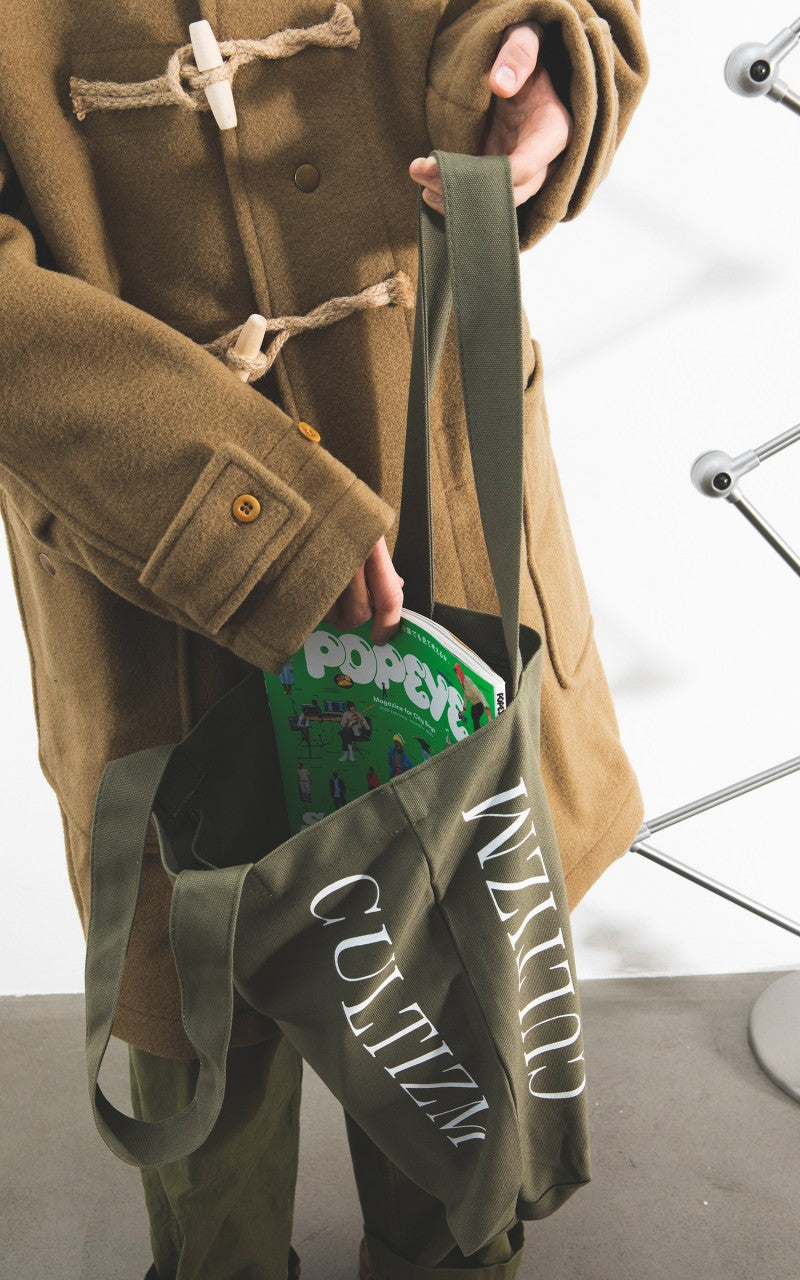 Cultizm Tote Bag Canvas Olive Drab 16oz