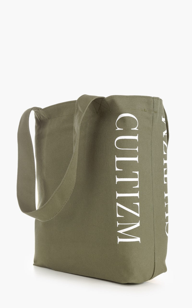 Cultizm Tote Bag Canvas Olive Drab 16oz