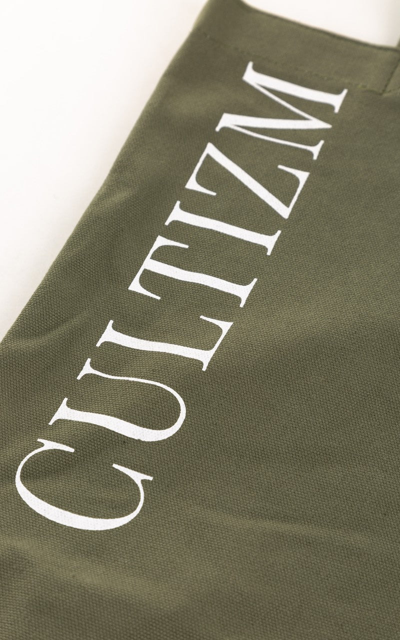 Cultizm Tote Bag Canvas Olive Drab 16oz