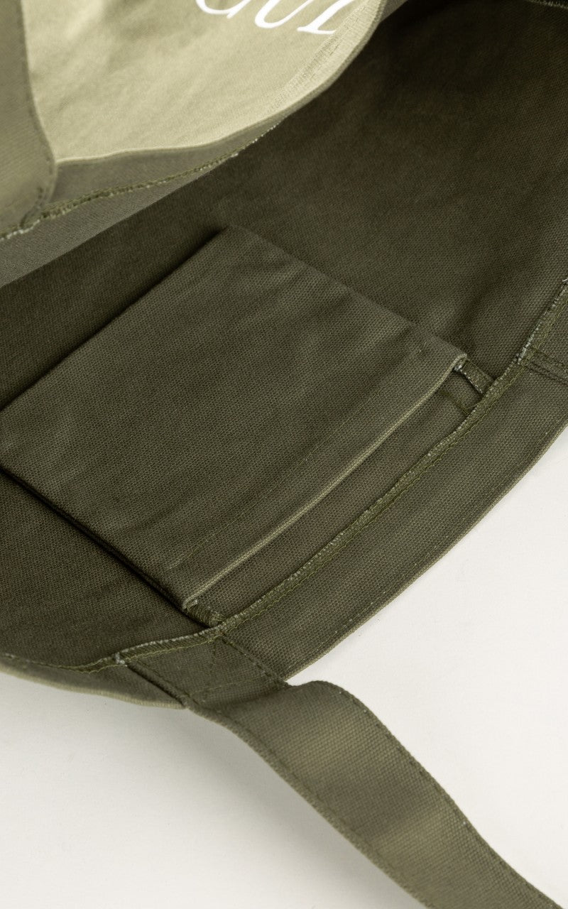 Cultizm Tote Bag Canvas Olive Drab 16oz