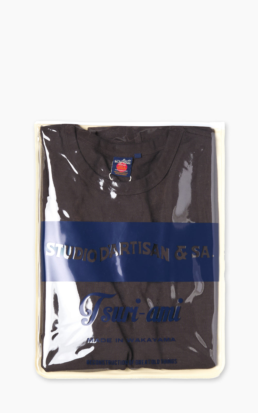 Studio D'Artisan 9913 Loopwheeled T-Shirt Pack Charcoal Black