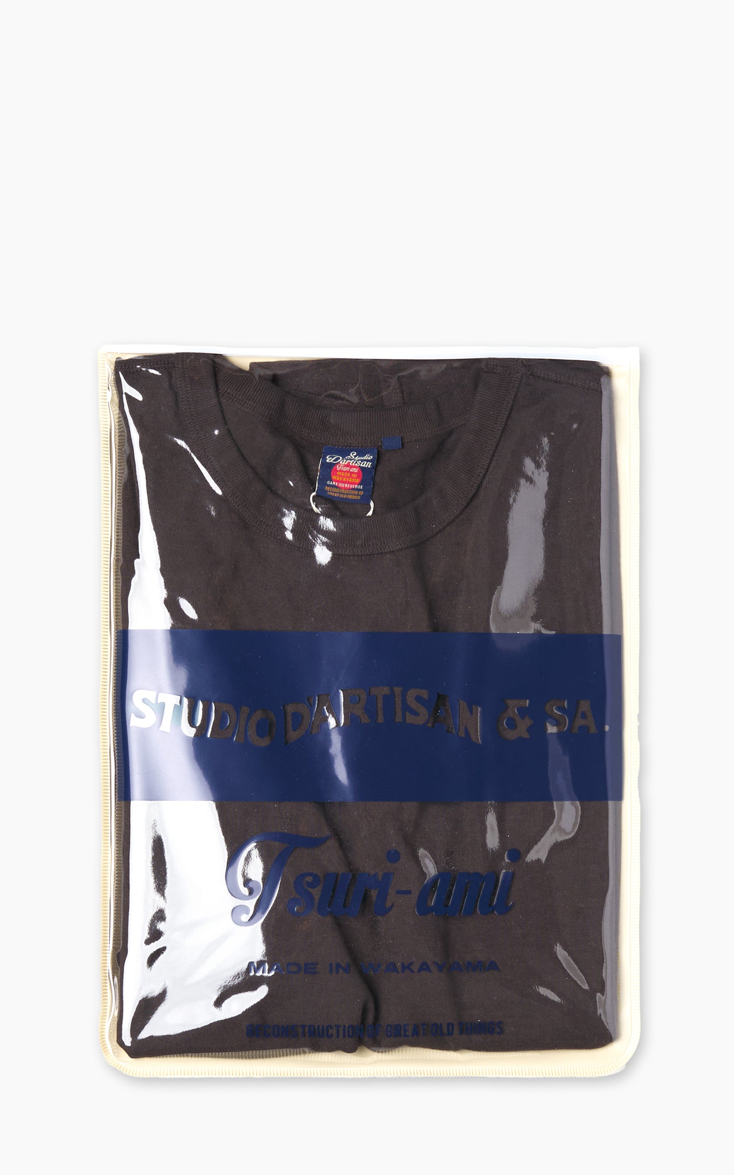 Studio D'Artisan 9913 Loopwheeled T-Shirt Pack Charcoal Black