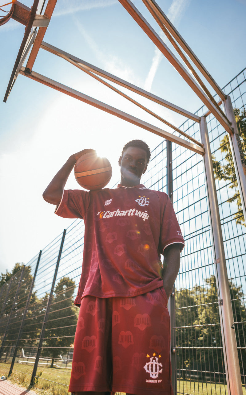 Carhartt WIP S/S Hartt's Football T-Shirt Heart Train Jacquard/Mulberry