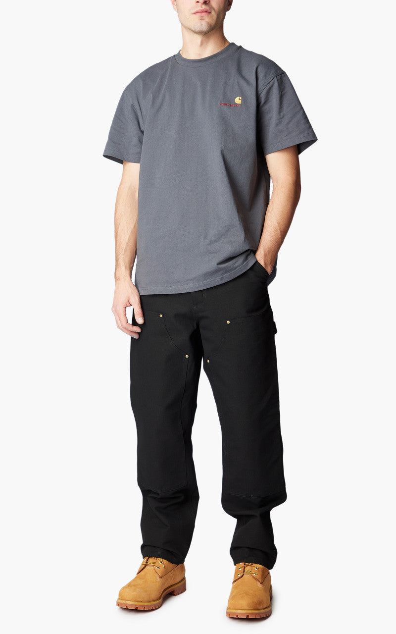 Carhartt WIP Double Knee Pant Dearborn Canvas Black Rigid