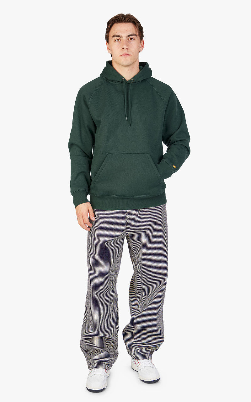 Carhartt WIP Hooded Chase Sweatshirt Discovery Green/Gold