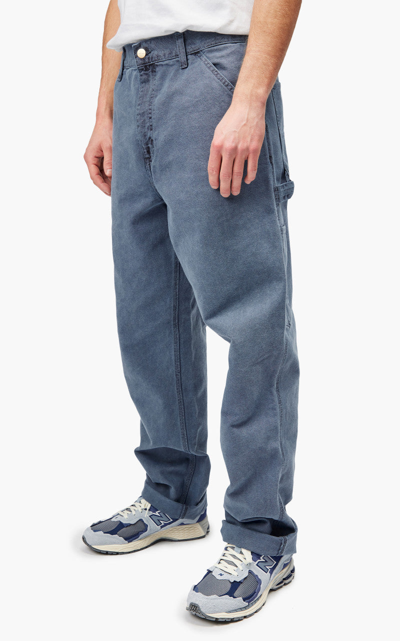 Carhartt WIP Single Knee Pant Dearborn Canvas Faded Storm Blue