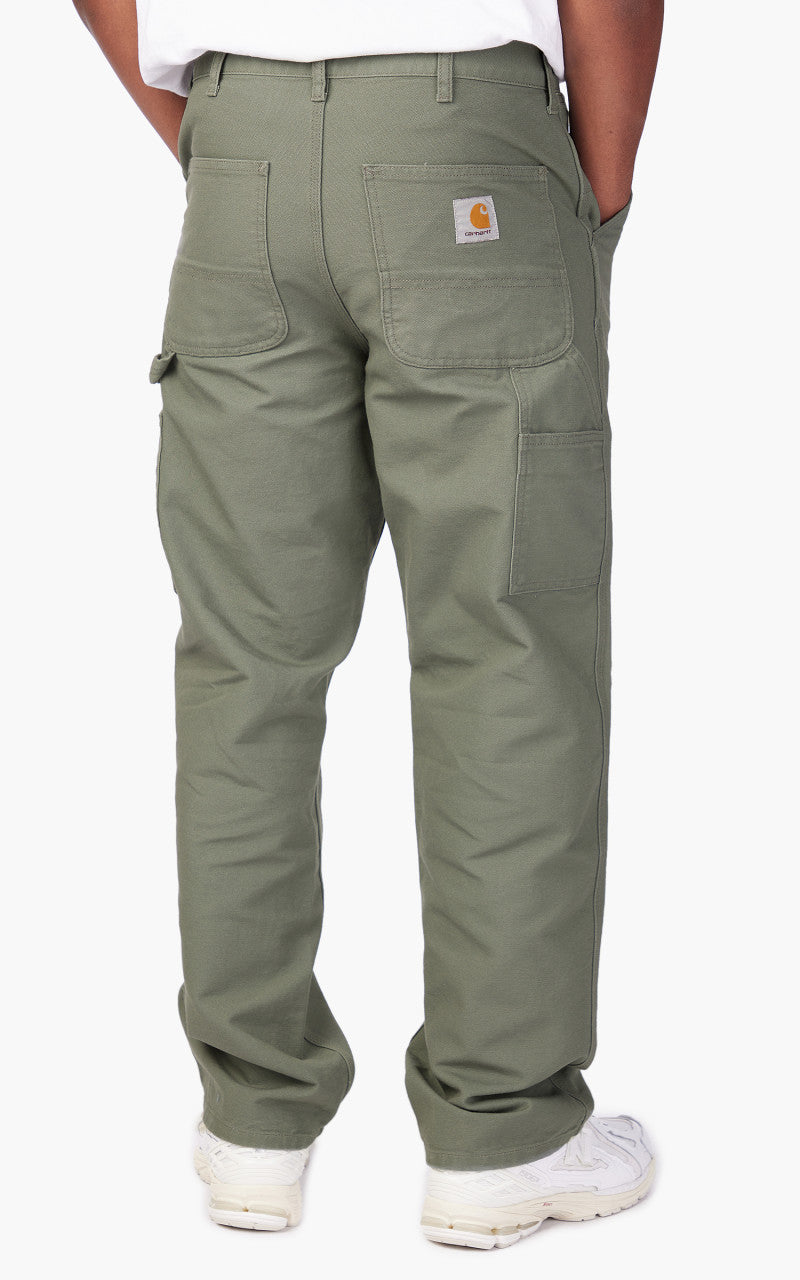 Carhartt WIP Single Knee Pant Dearborn Canvas Smoke Green
