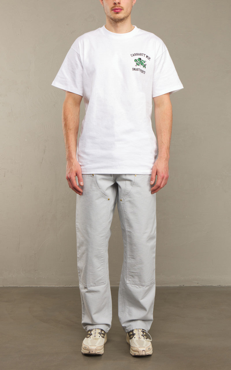 Carhartt WIP Double Knee Pant Dearborn Canvas Basalt Rinsed
