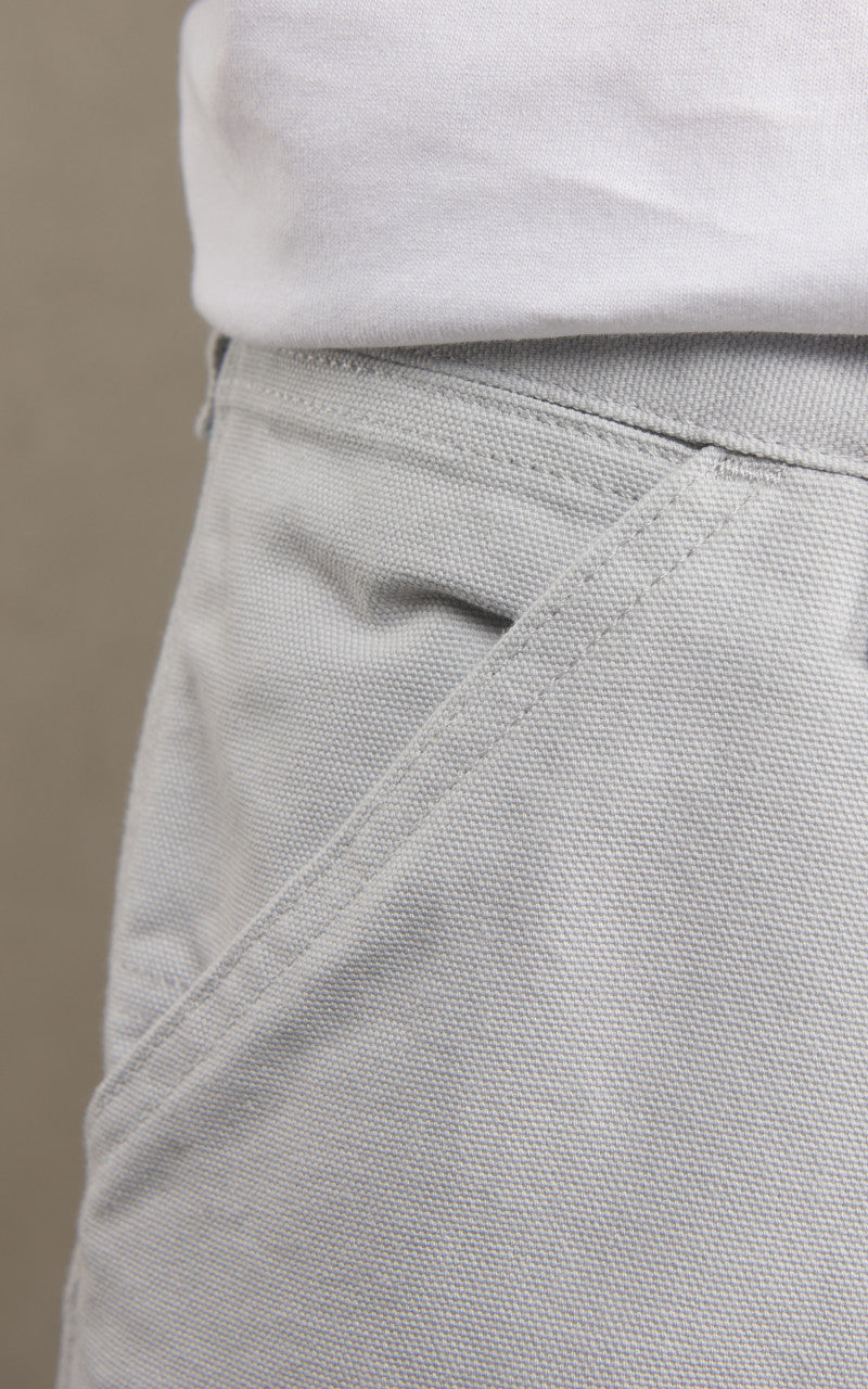 Carhartt WIP Double Knee Pant Dearborn Canvas Basalt Rinsed