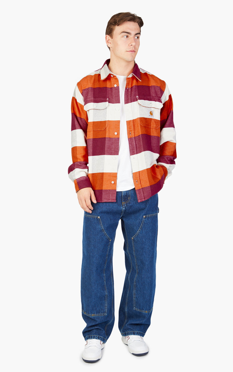 Carhartt WIP L/S Lyman Shirt Lyman Check/Kumquat