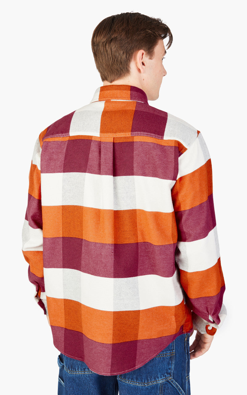 Carhartt WIP L/S Lyman Shirt Lyman Check/Kumquat