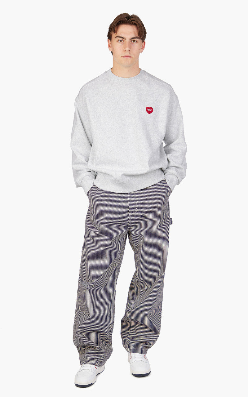Carhartt WIP Heart Patch Sweat Ash Heather