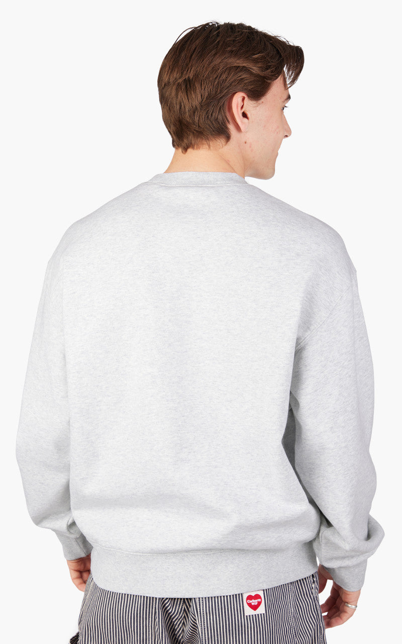 Carhartt WIP Heart Patch Sweat Ash Heather