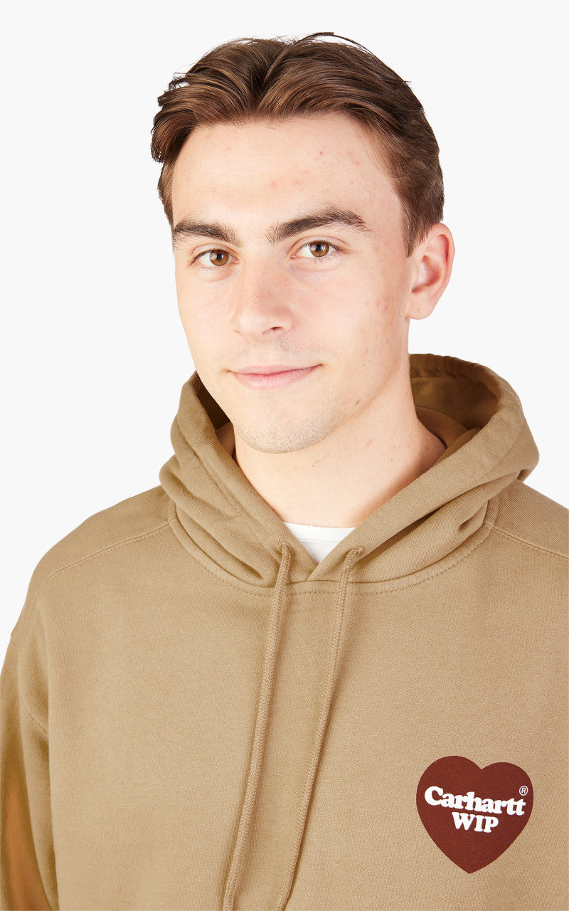 Carhartt WIP Hooded Heart Sweat Dusty H Brown