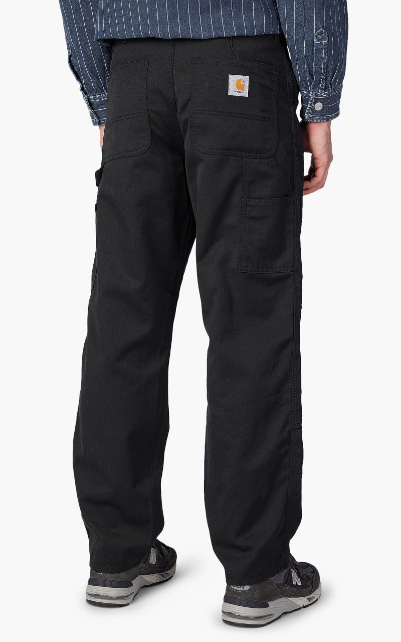 Carhartt WIP Double Knee Pant Denison Twill Rinsed Black