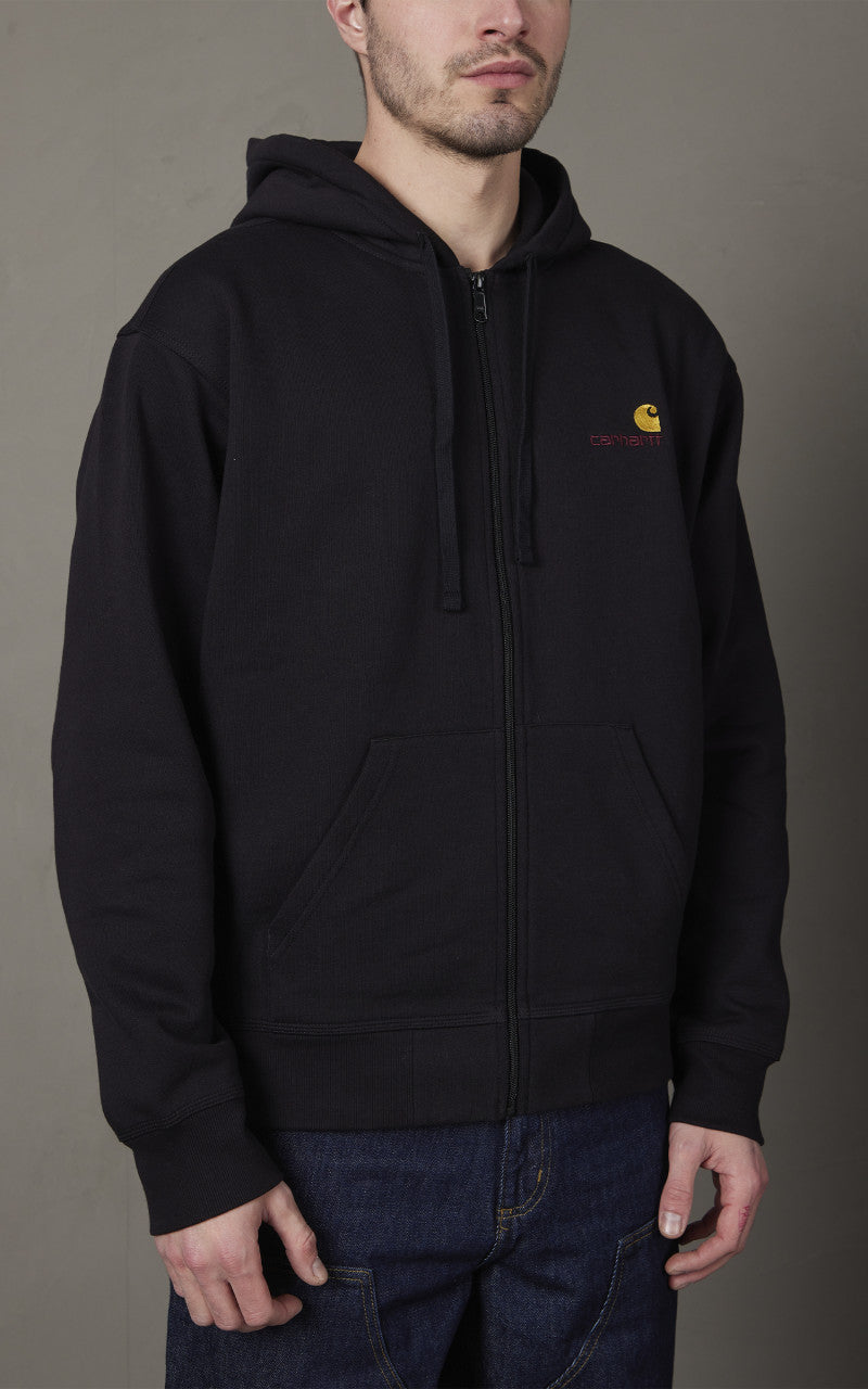 Carhartt WIP Hooded American Script Jacket Black