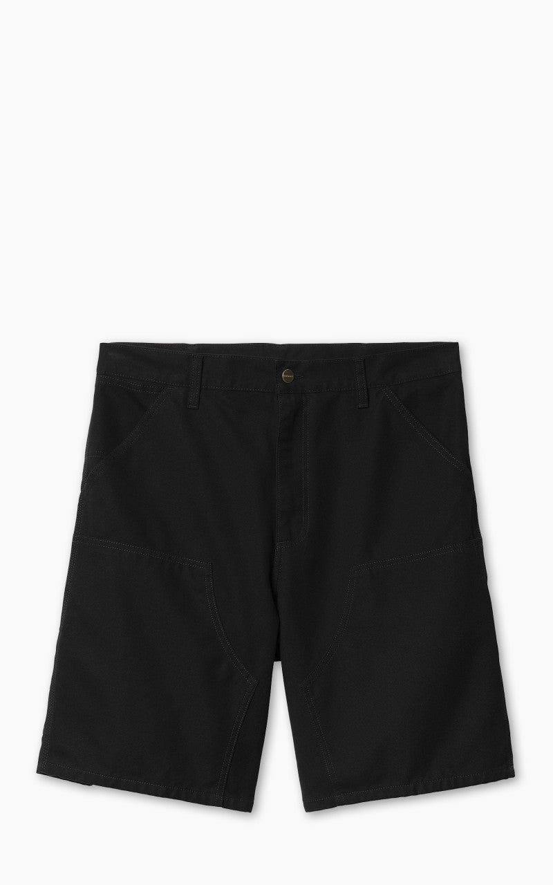 Carhartt WIP Double Knee Short Marshall Canvas Black Rinsed