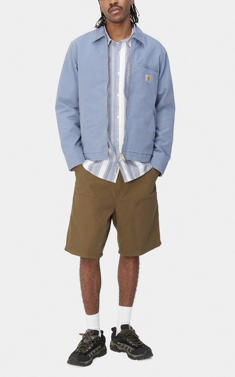 Carhartt WIP Double Knee Short Marshall Canvas Hamilton Brown Rinsed