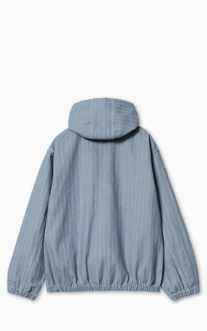 Carhartt WIP Menard Jacket Monsey Herringbone Denim Blue Rinsed