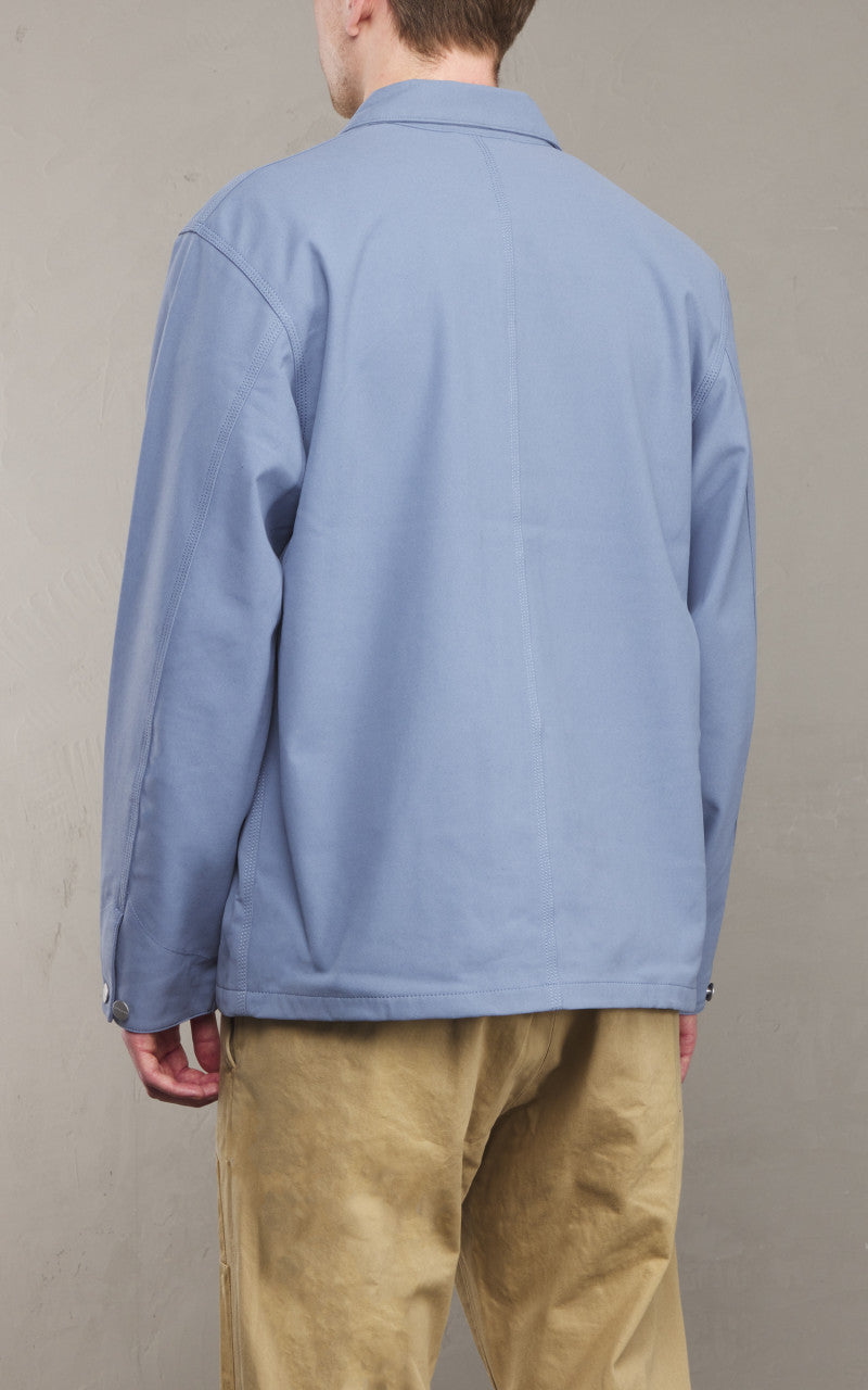Carhartt WIP Suede Michigan Coat Artificial Suede Leather Dove Grey