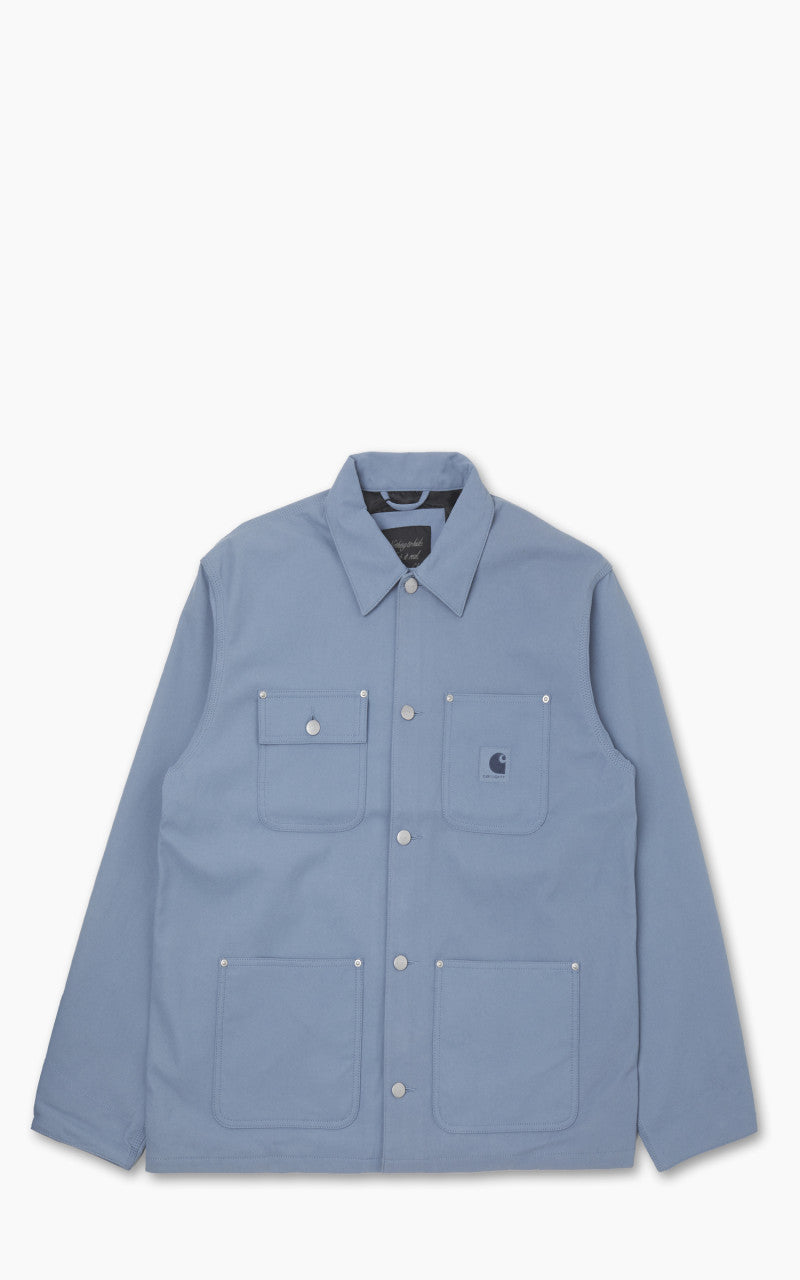 Carhartt WIP Suede Michigan Coat Artificial Suede Leather Dove Grey