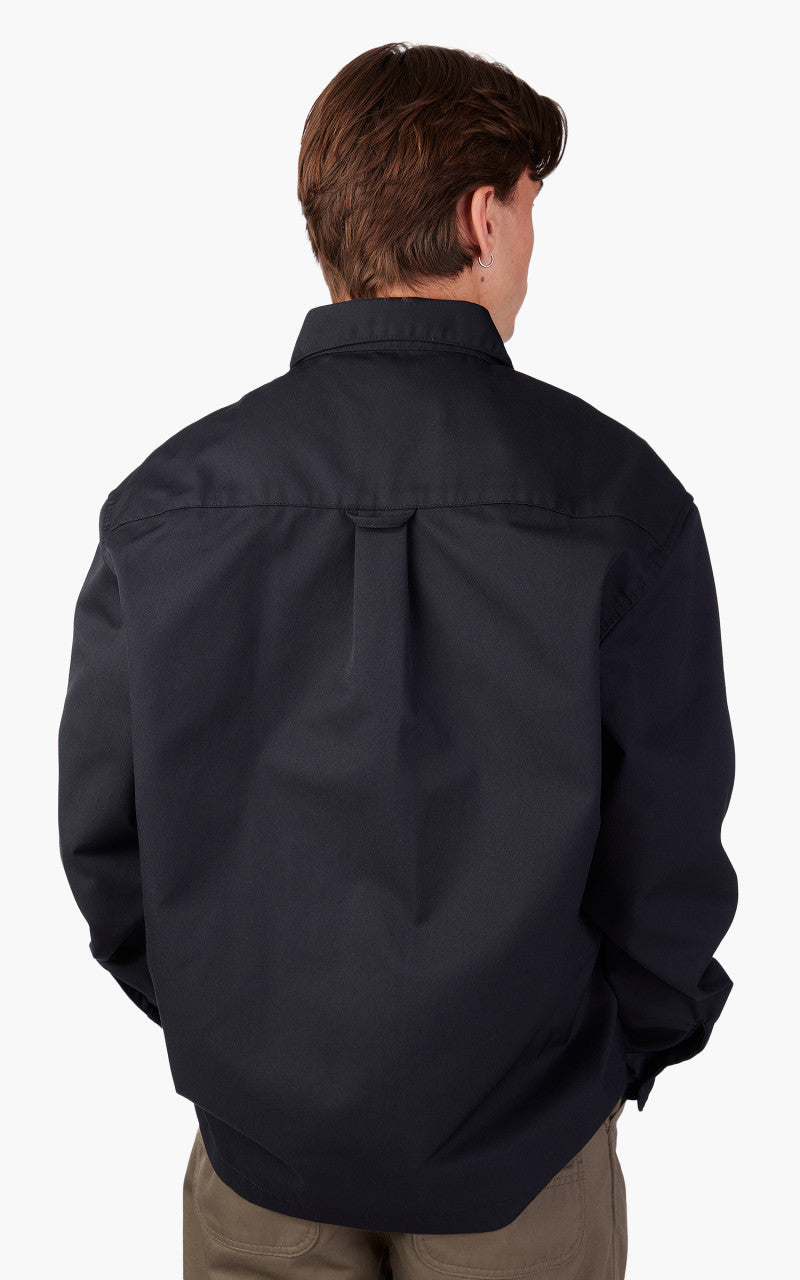 Carhartt WIP L/S Craft Zip Shirt Black Rinsed