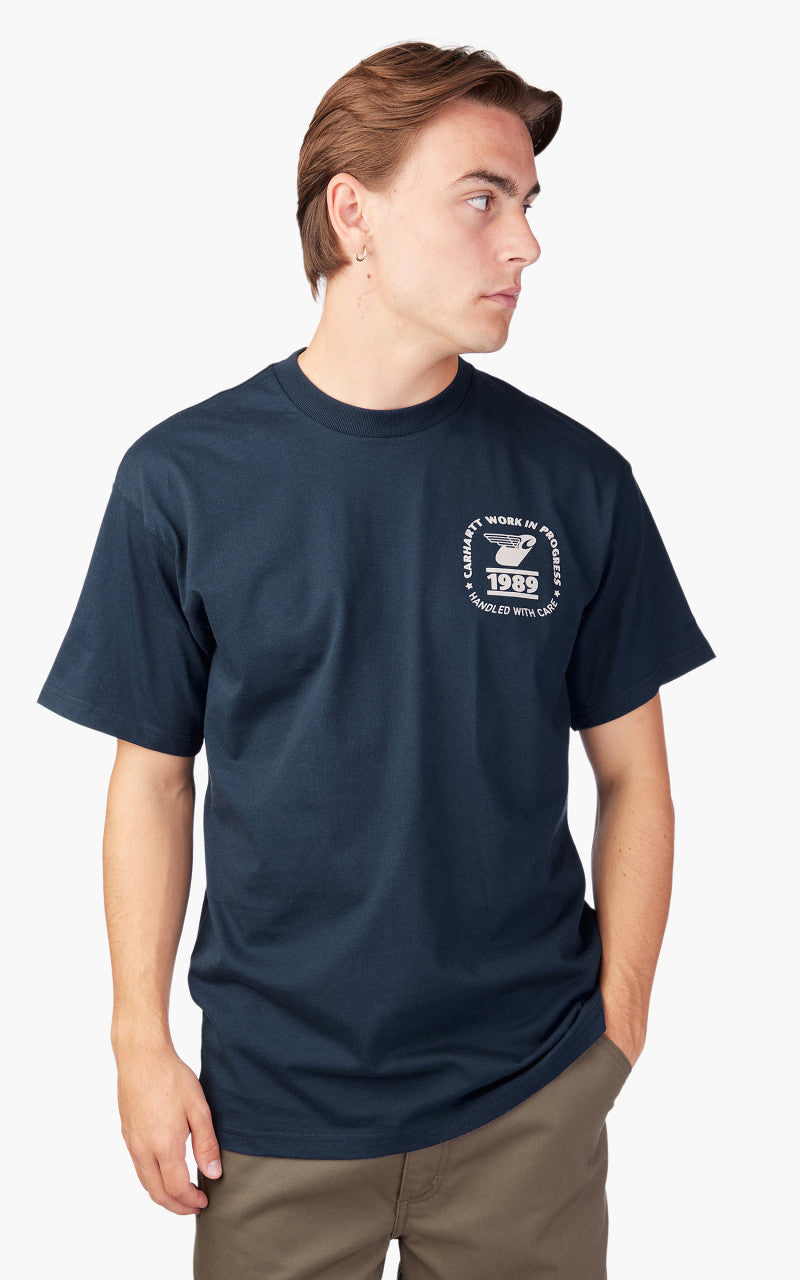 Carhartt WIP S/S Stamp State T-Shirt Blue/Grey