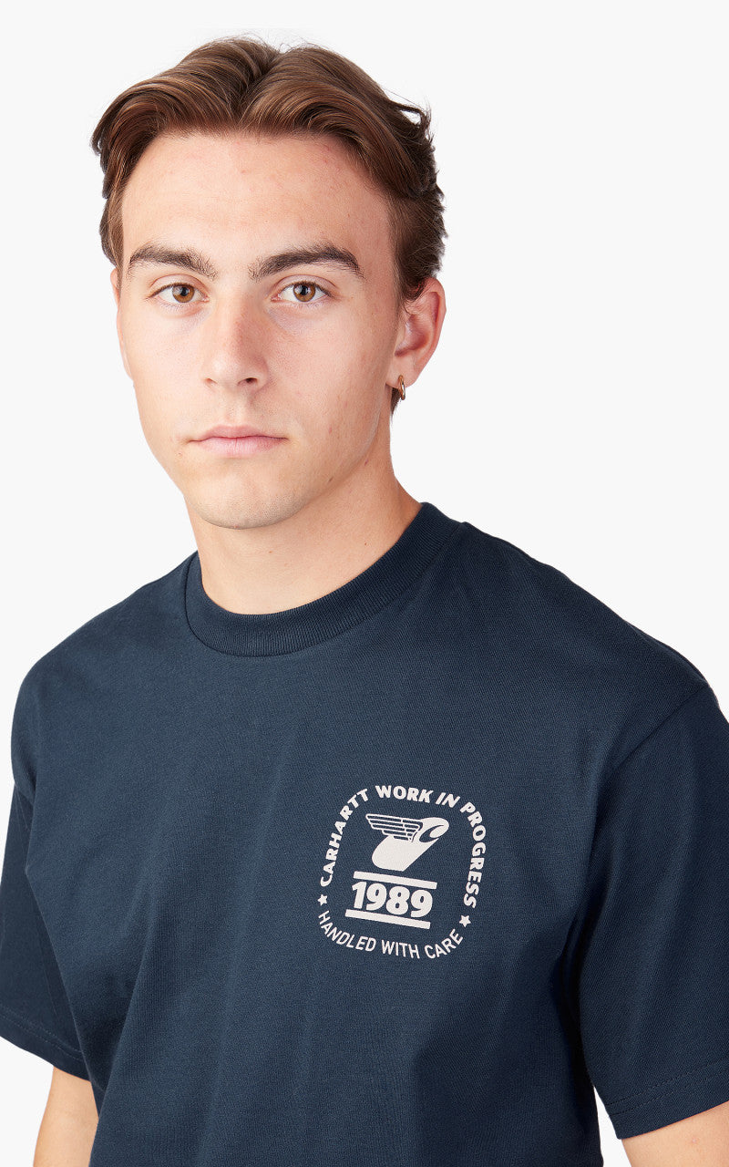 Carhartt WIP S/S Stamp State T-Shirt Blue/Grey