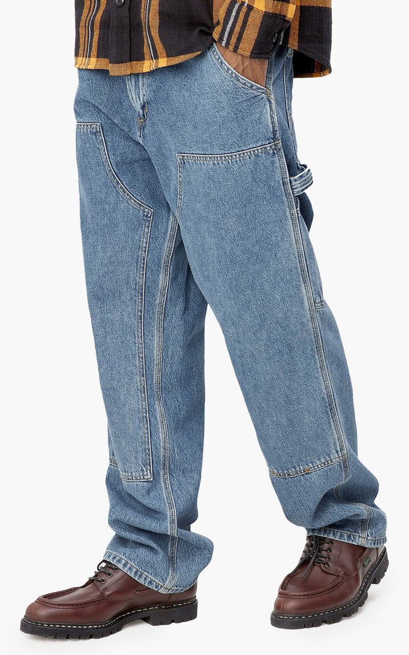 Carhartt WIP Double Knee Pant Fairfield Denim Heavy Stone Washed Blue