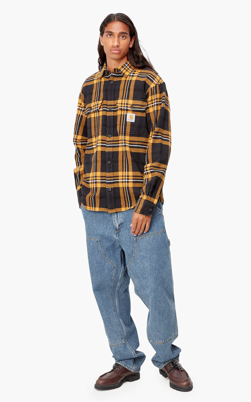 Carhartt WIP Double Knee Pant Fairfield Denim Heavy Stone Washed Blue