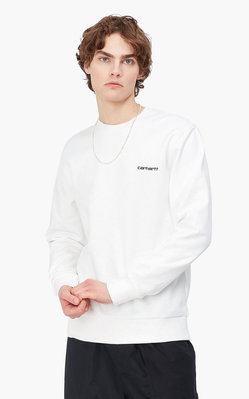 Carhartt WIP Script Embroidery Sweat White/Black