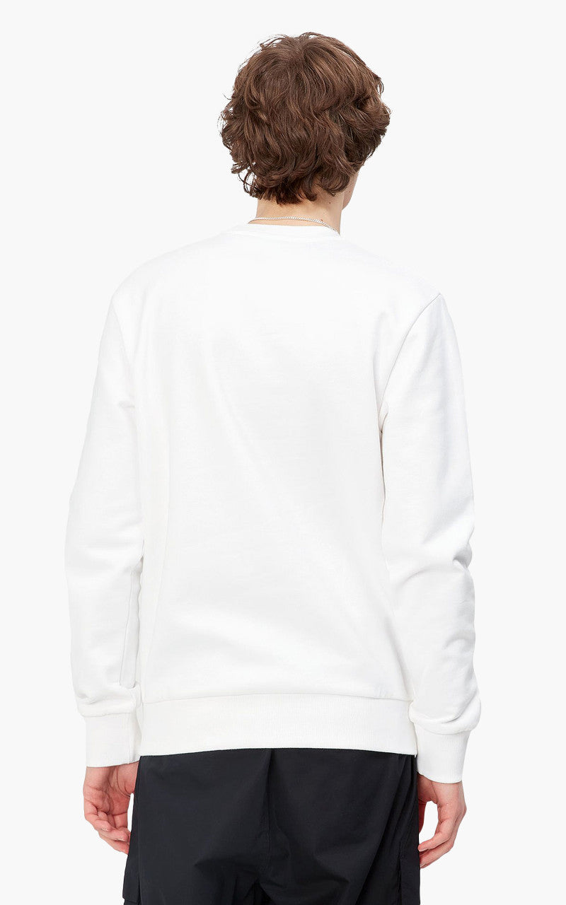 Carhartt WIP Script Embroidery Sweat White/Black