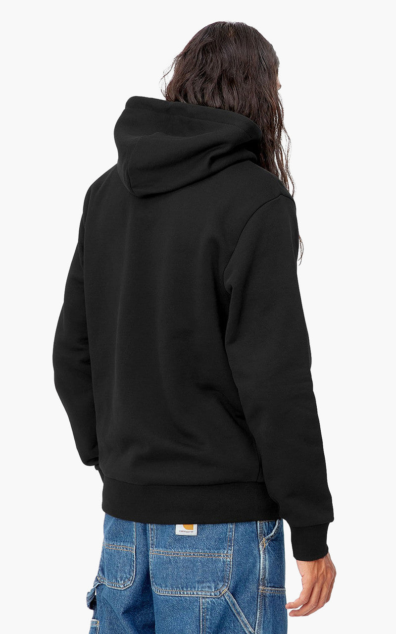 Carhartt WIP Hooded Script Embroidery Sweat Black/White
