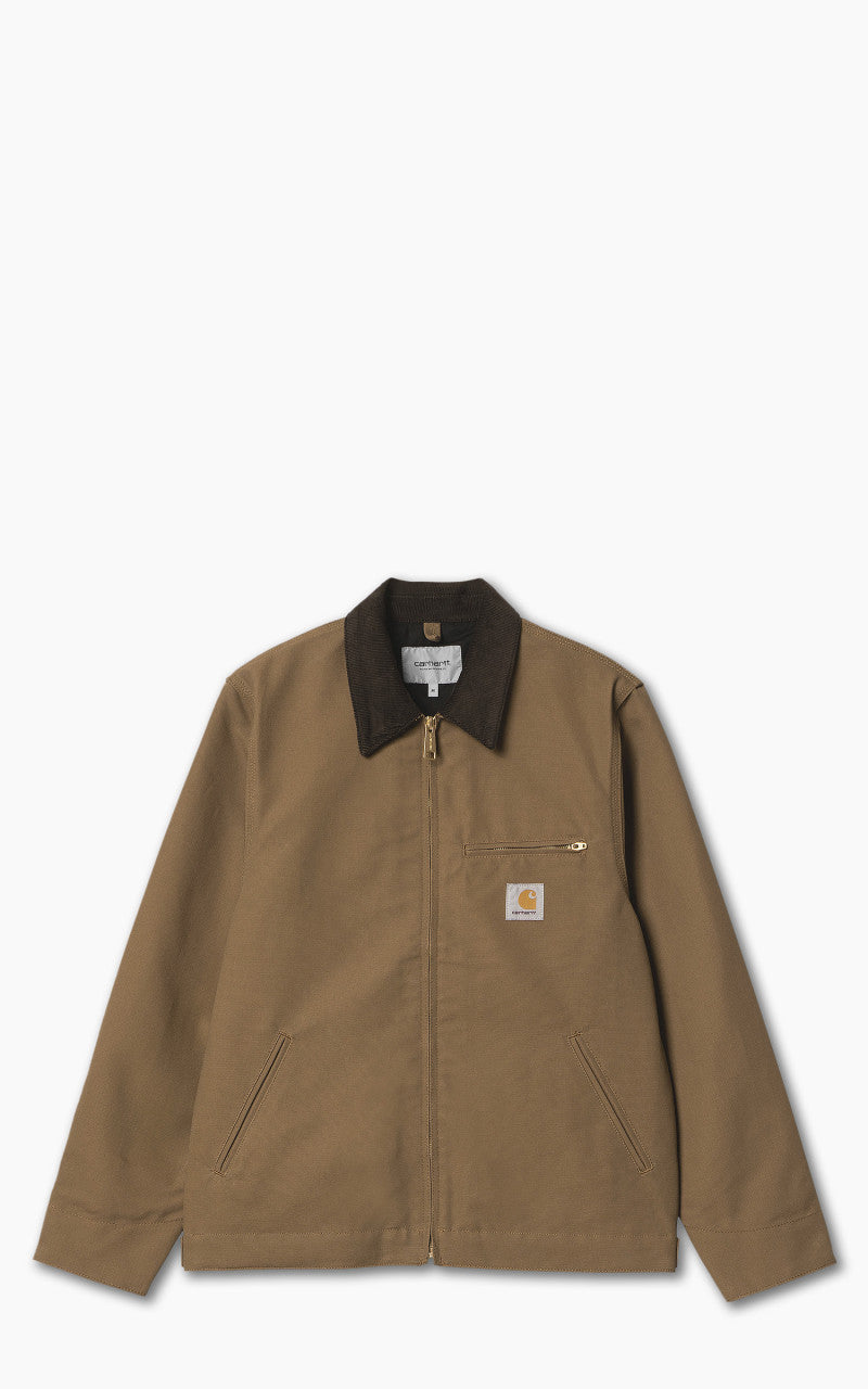 Carhartt WIP Detroit Jacket Dearborn Canvas Rigid Hamilton Brown