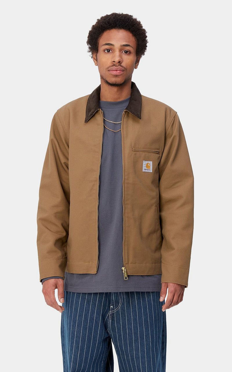Carhartt WIP Detroit Jacket Dearborn Canvas Rigid Hamilton Brown/Tobacco