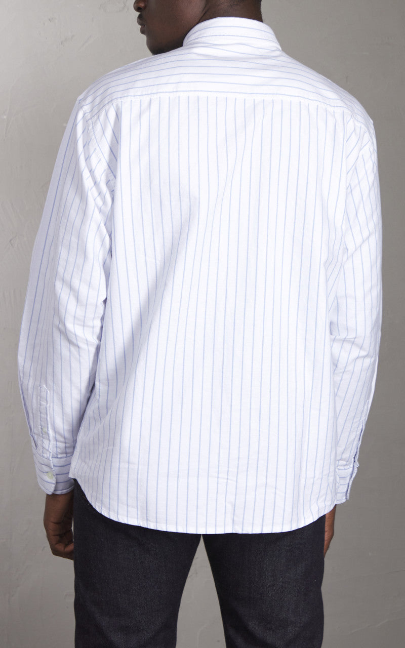 Carhartt WIP L/S Dowlen Shirt Dowlen Stripe White/White
