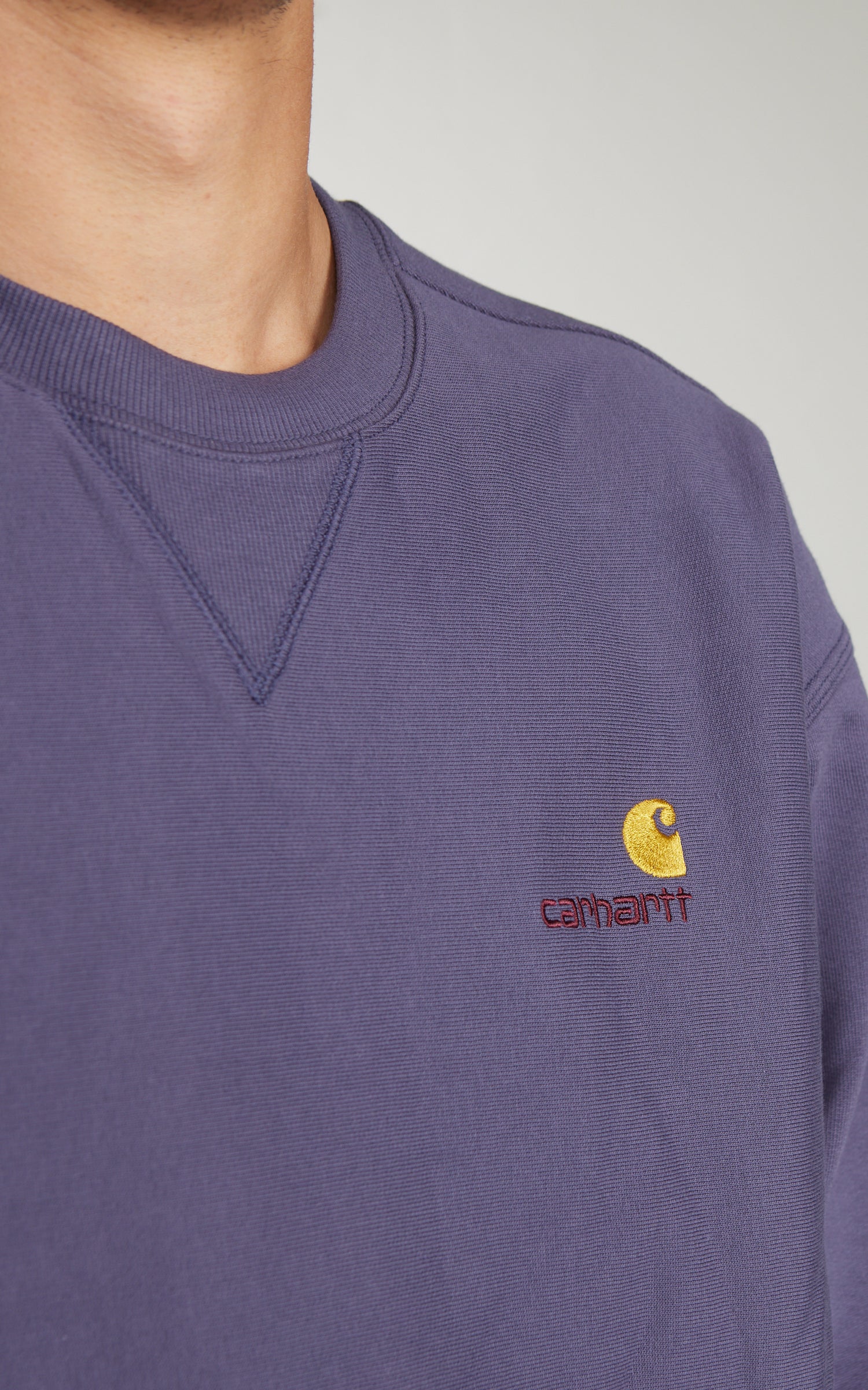 Carhartt WIP American Script Sweatshirt Shady Purple